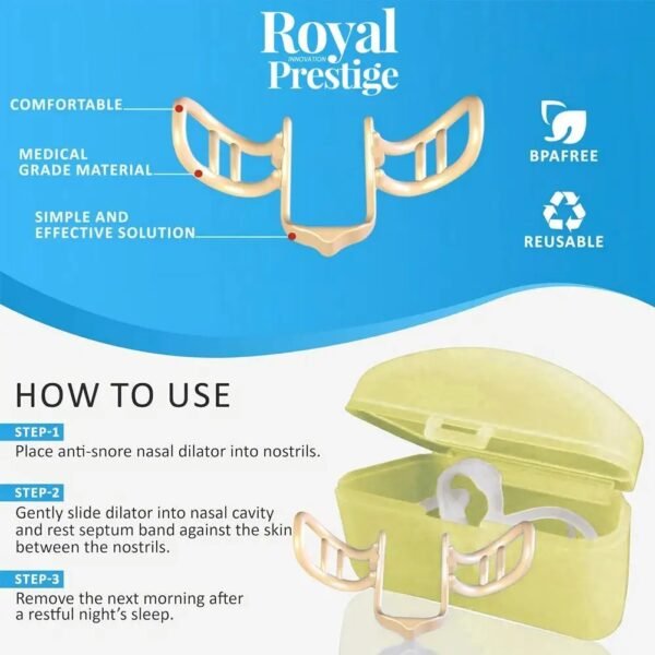 Dilatador Nasal, respiración, dormir, dispositivo antirronquidos - Imagen 7