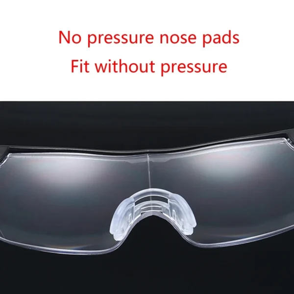 Gafas lupa con LED (luz), leer y otras manualidades, 160% de aumento - Imagen 3